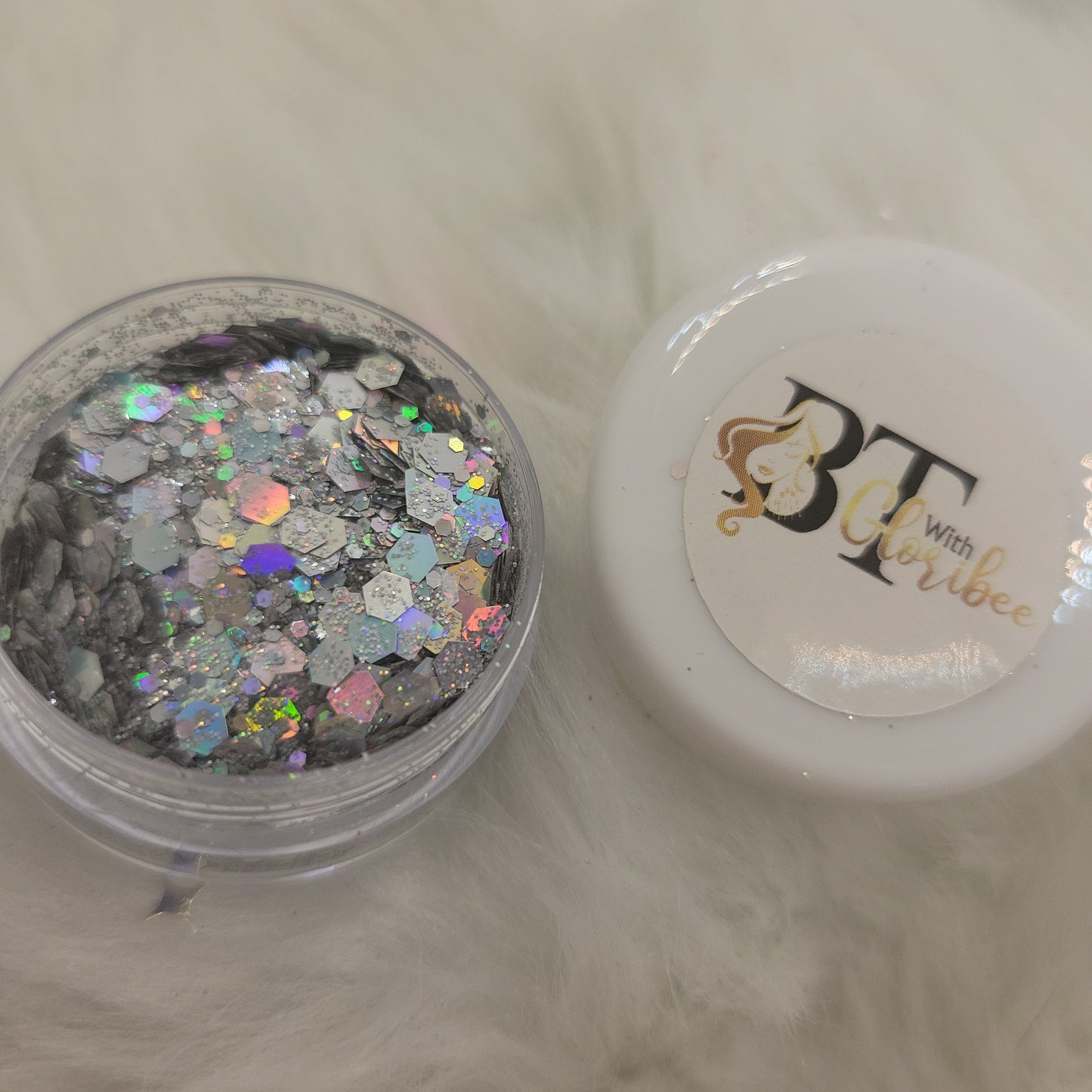 Silver Iridescent Glitter
