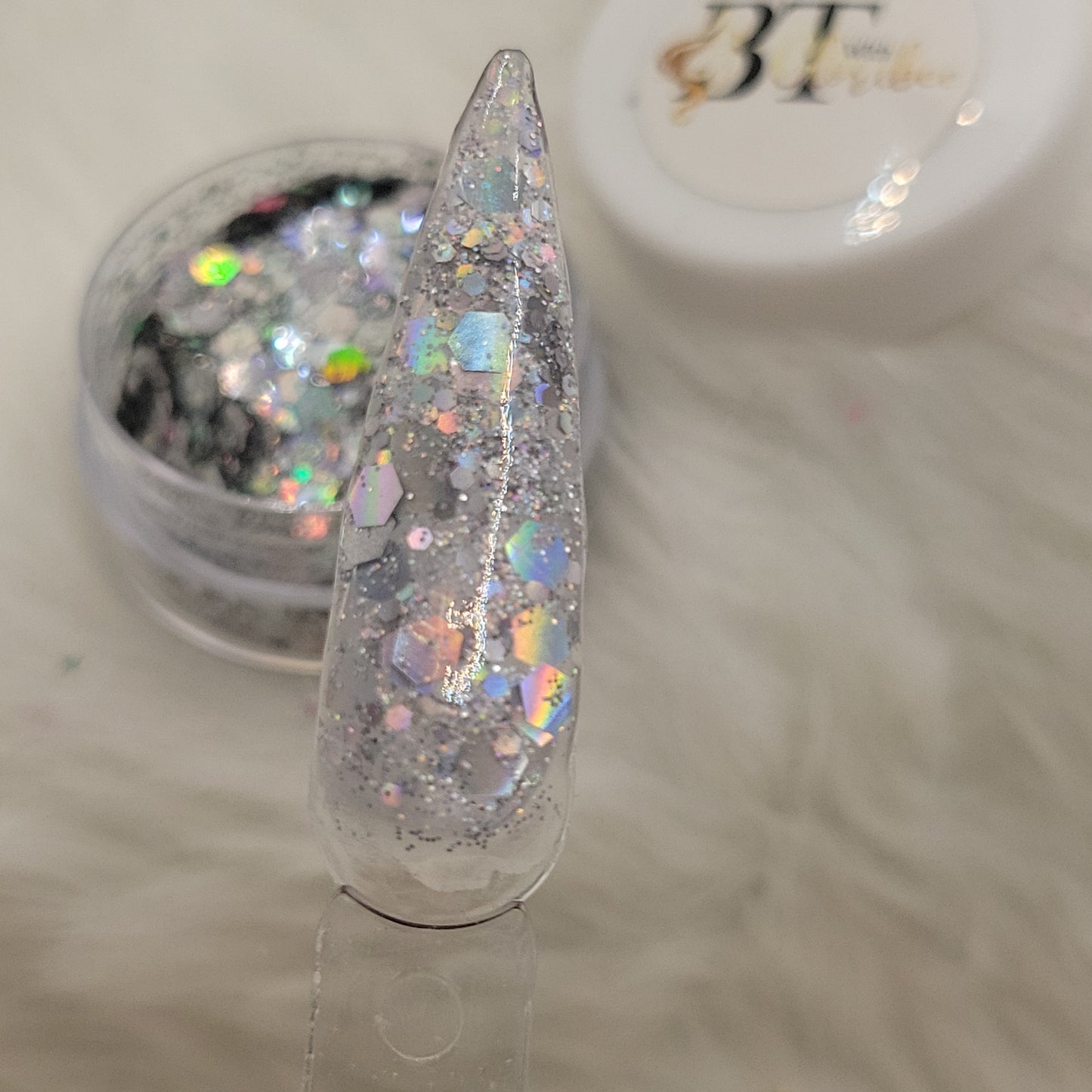 Silver Iridescent Glitter