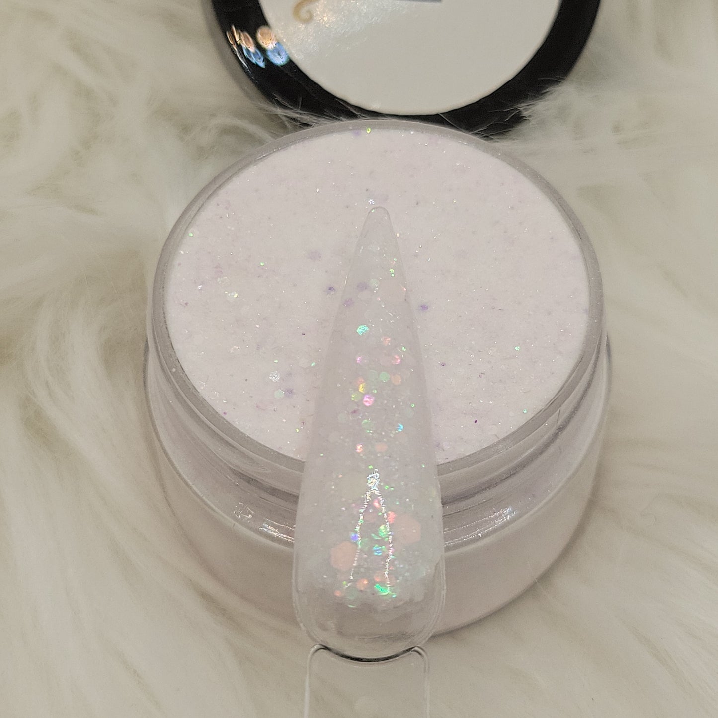 White Iridescent Glitter